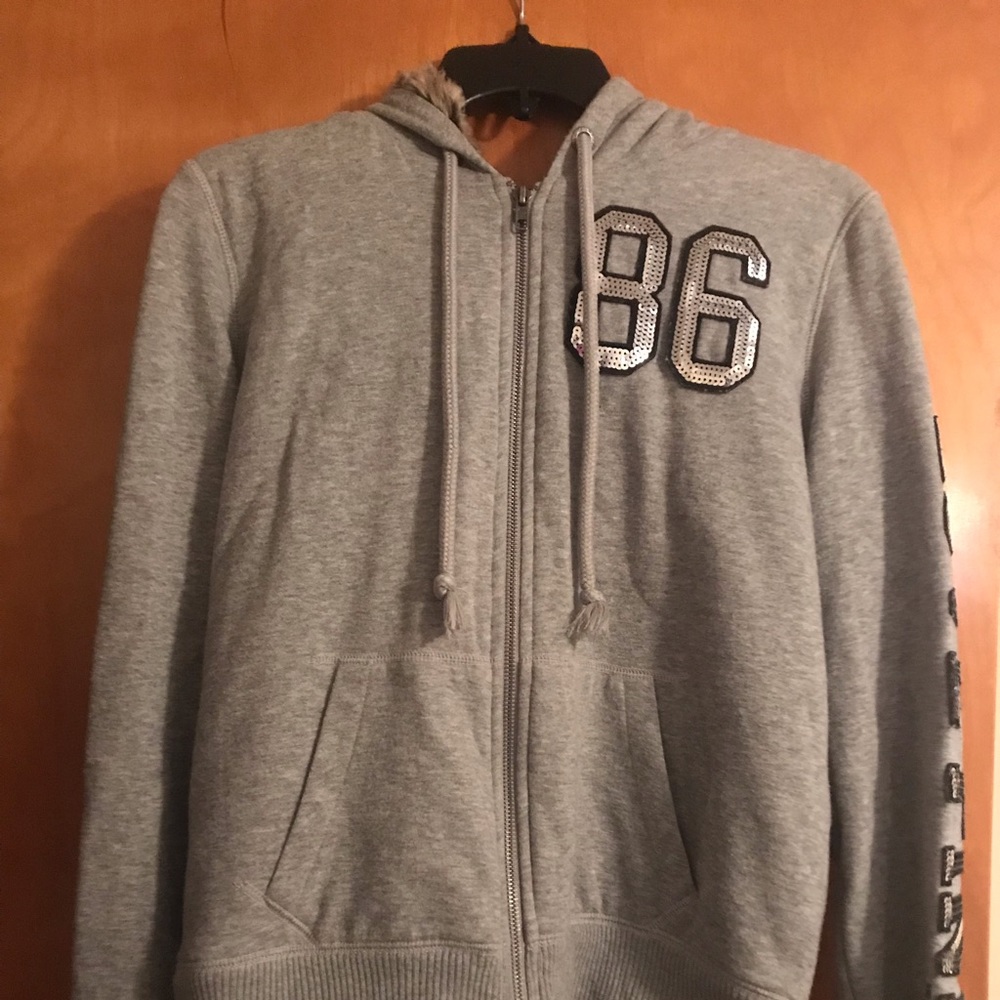 Victoria Secret PINK fur lined hoody 💗